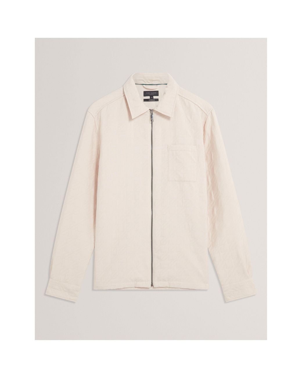 Ted Baker Natural Quilt Overshirt for men