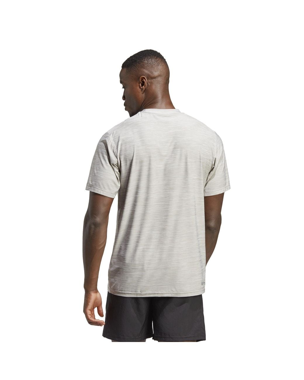 Adidas Gray Train Essentials Stretch Training T-Shirt for men