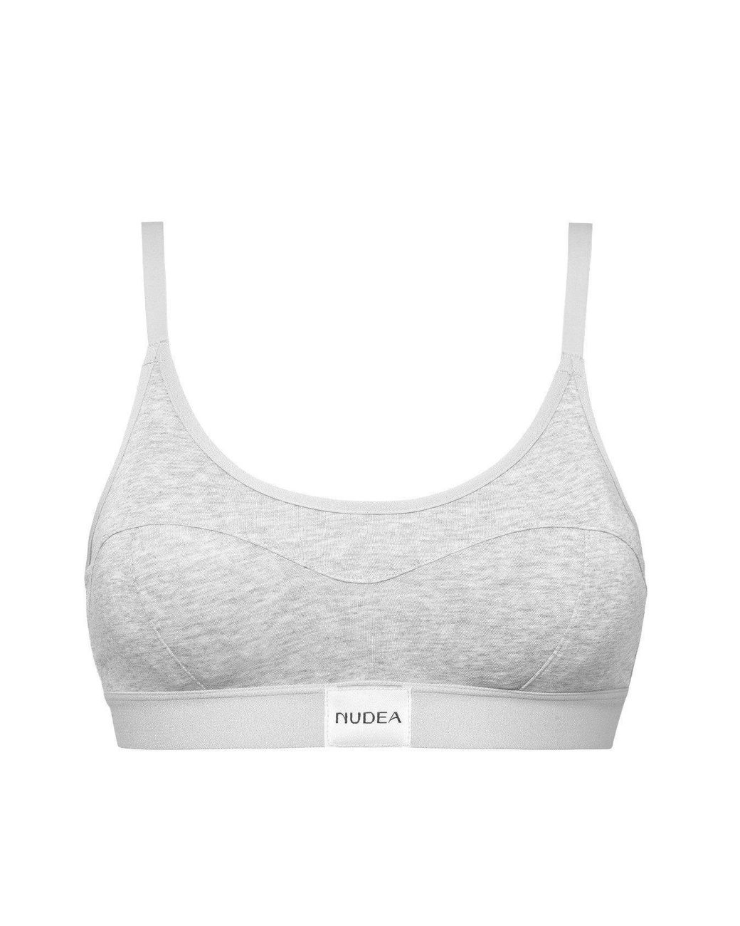 Nudea Multicolor Cotton Modal Contour Scoop Bralette