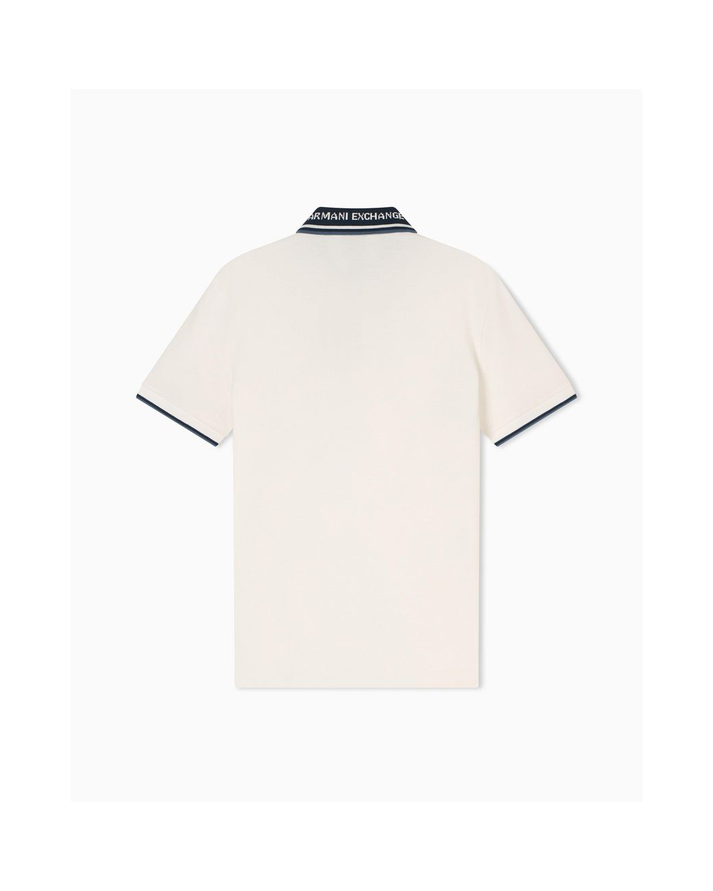 ARMANI EXCHANGE White Short Sleeve Polo Shirt for men