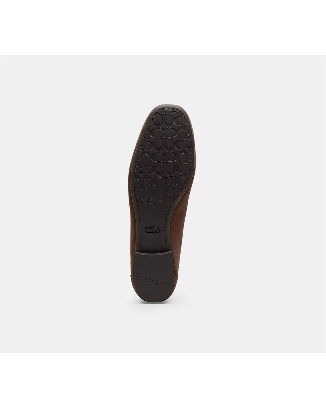 COACH Brown Sculptd Loafers