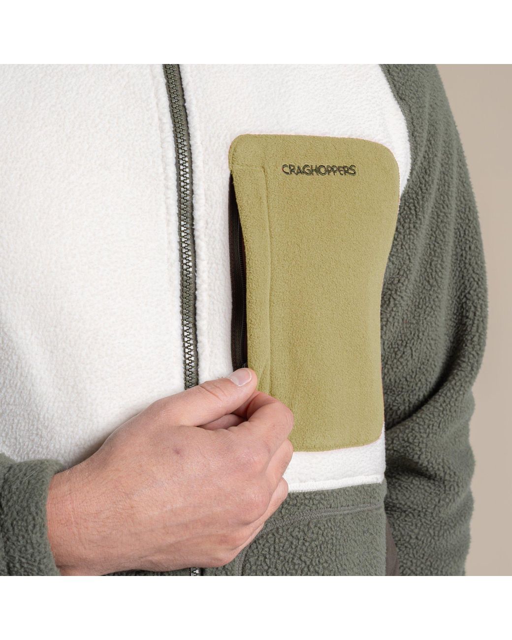 Craghoppers Natural Dades Insulated Fleece Jacket for men