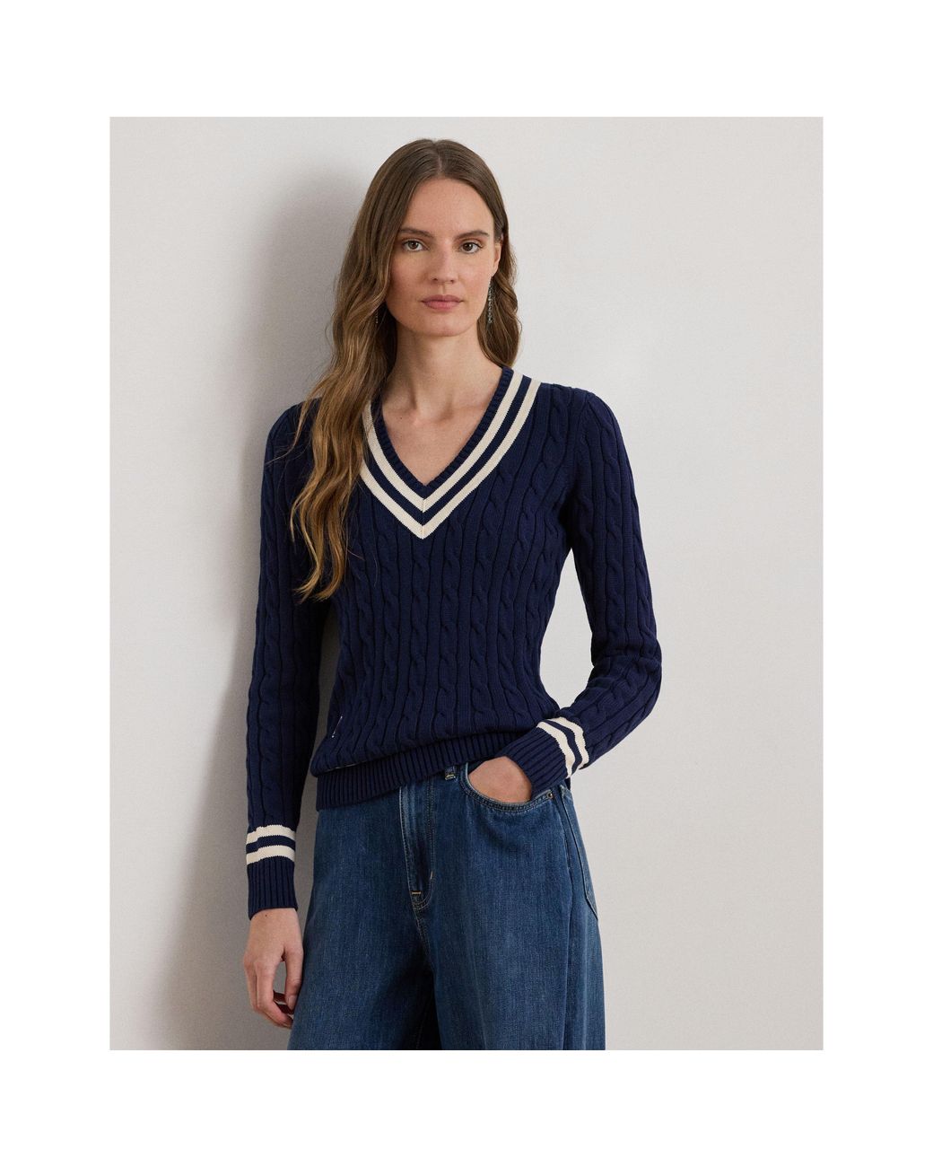 Ralph Lauren Blue Crew Neck Jumper