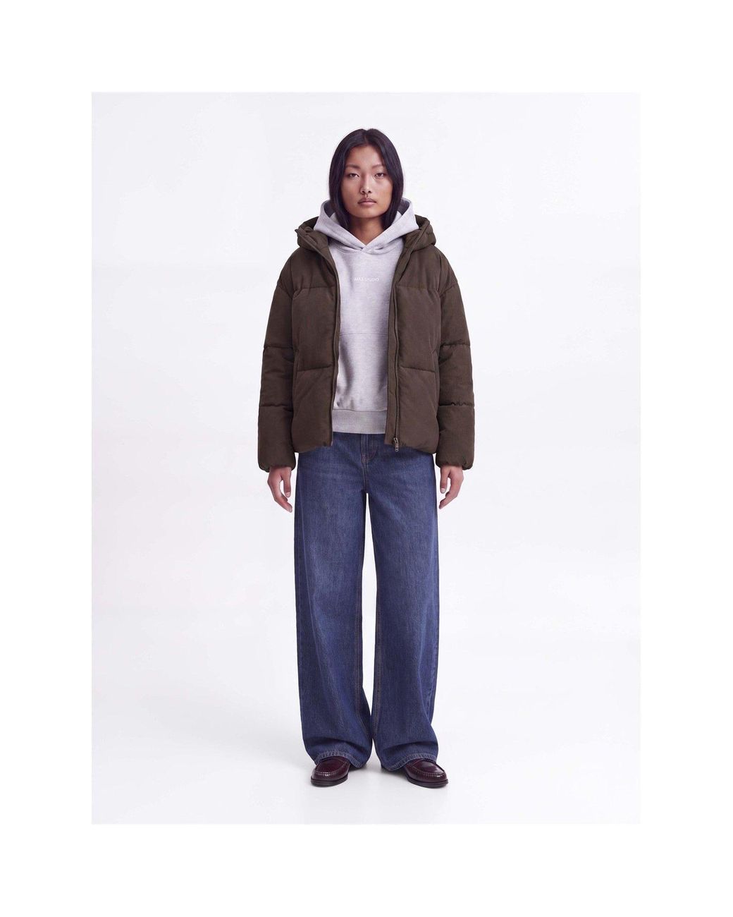JJXX Brown Galaxy Puffer Jacket