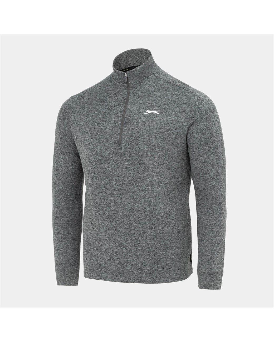 Slazenger 1881 Gray Zip Golf Pullover Top for men