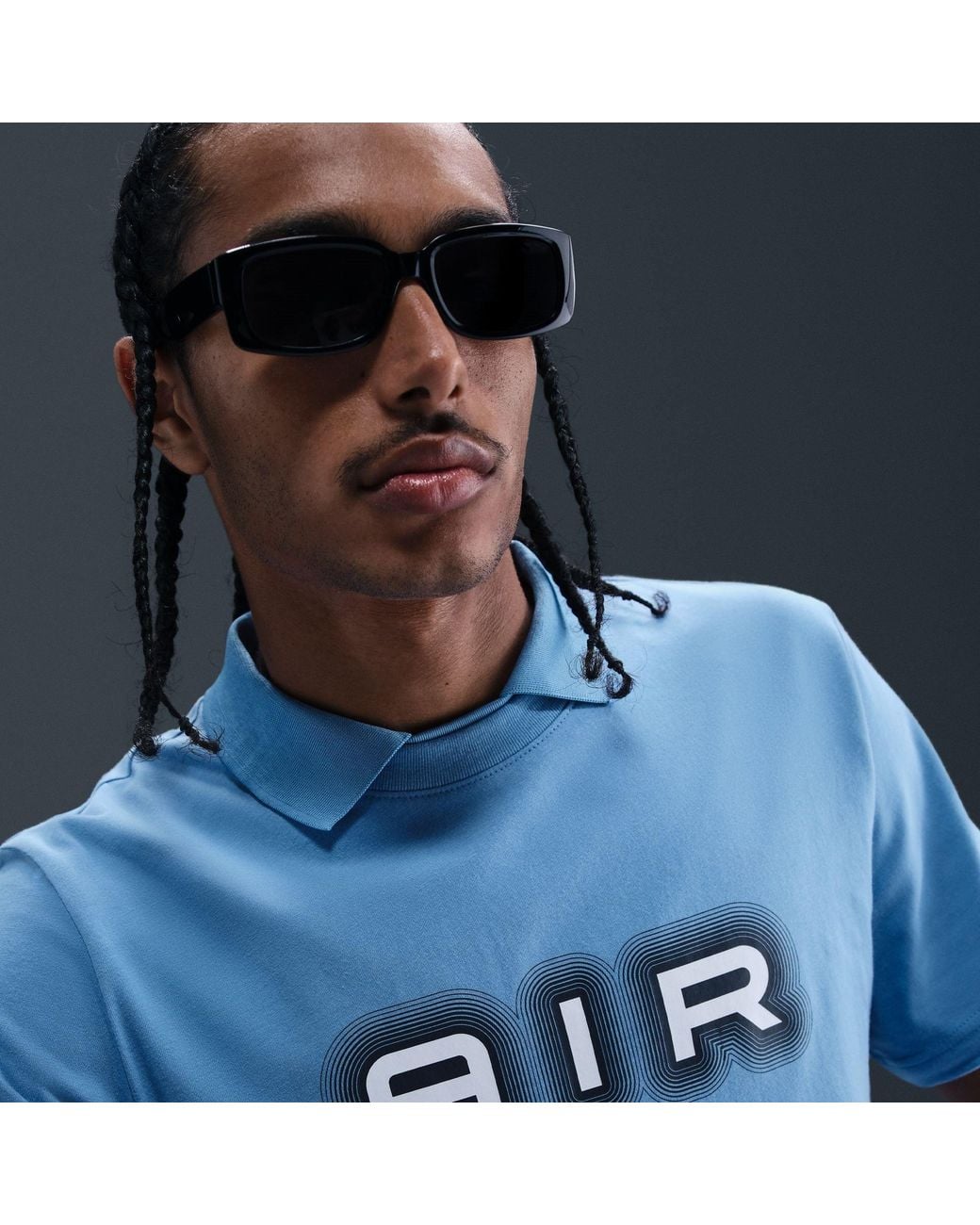 Nike Blue M Nsw Sw Air Graphic Tee for men