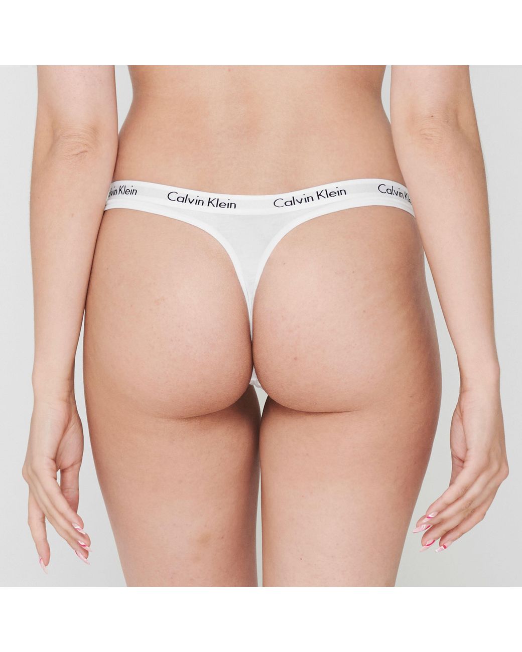 Calvin Klein White Carousel Thong