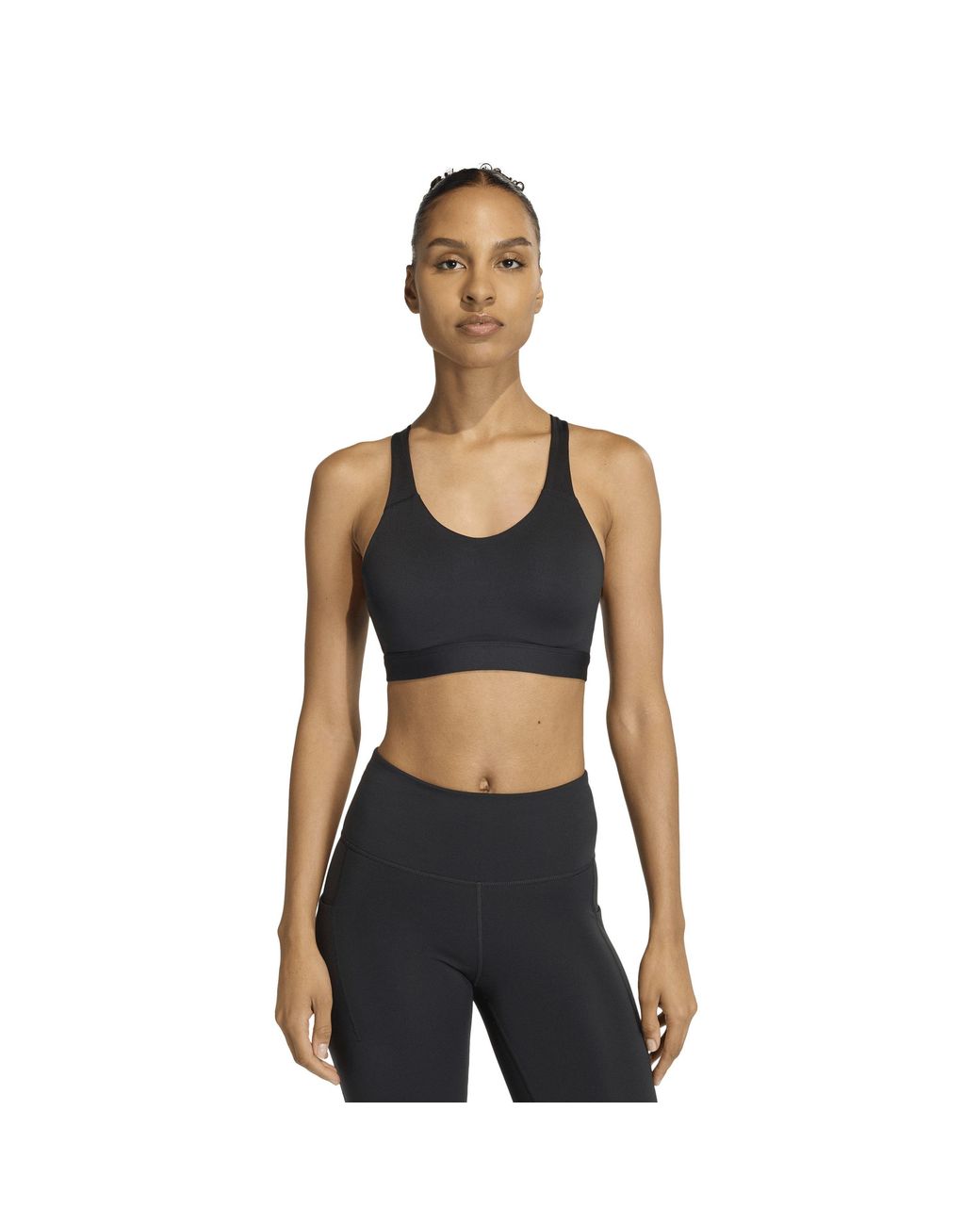 Adidas Black Tlrdreact Training High-Support Bra