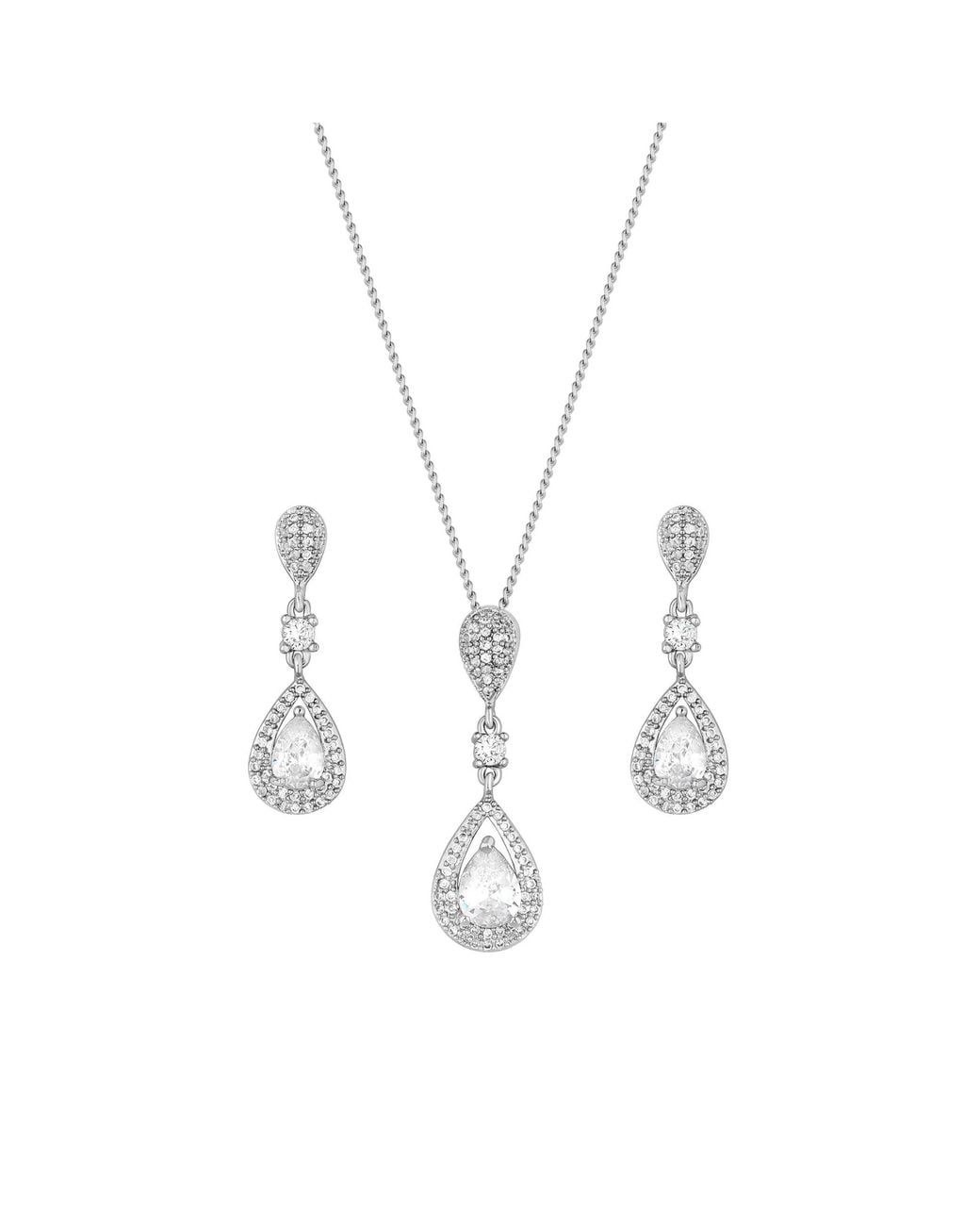 Jon Richard Black Plated Crystal Matching Set