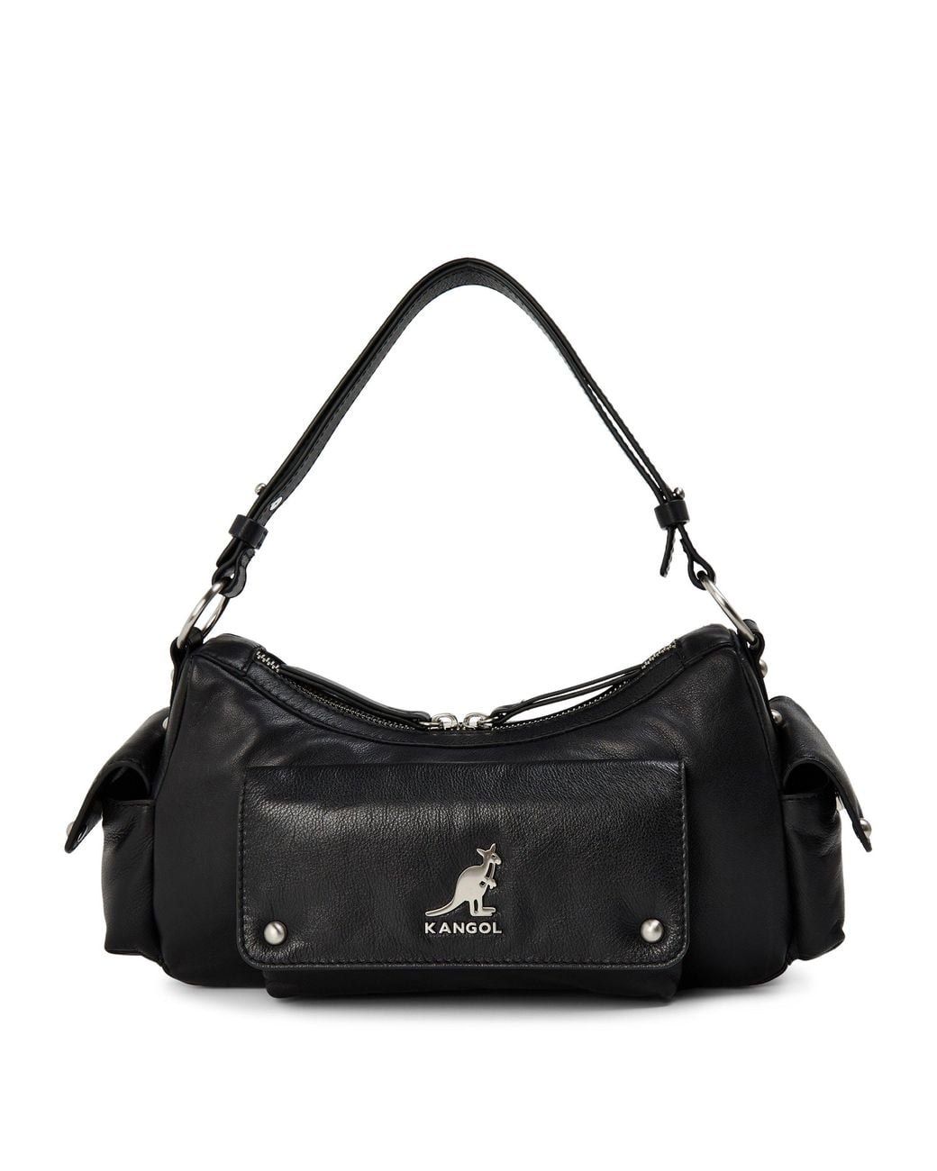 Kangol Black Mini Utility Shoulder Bags