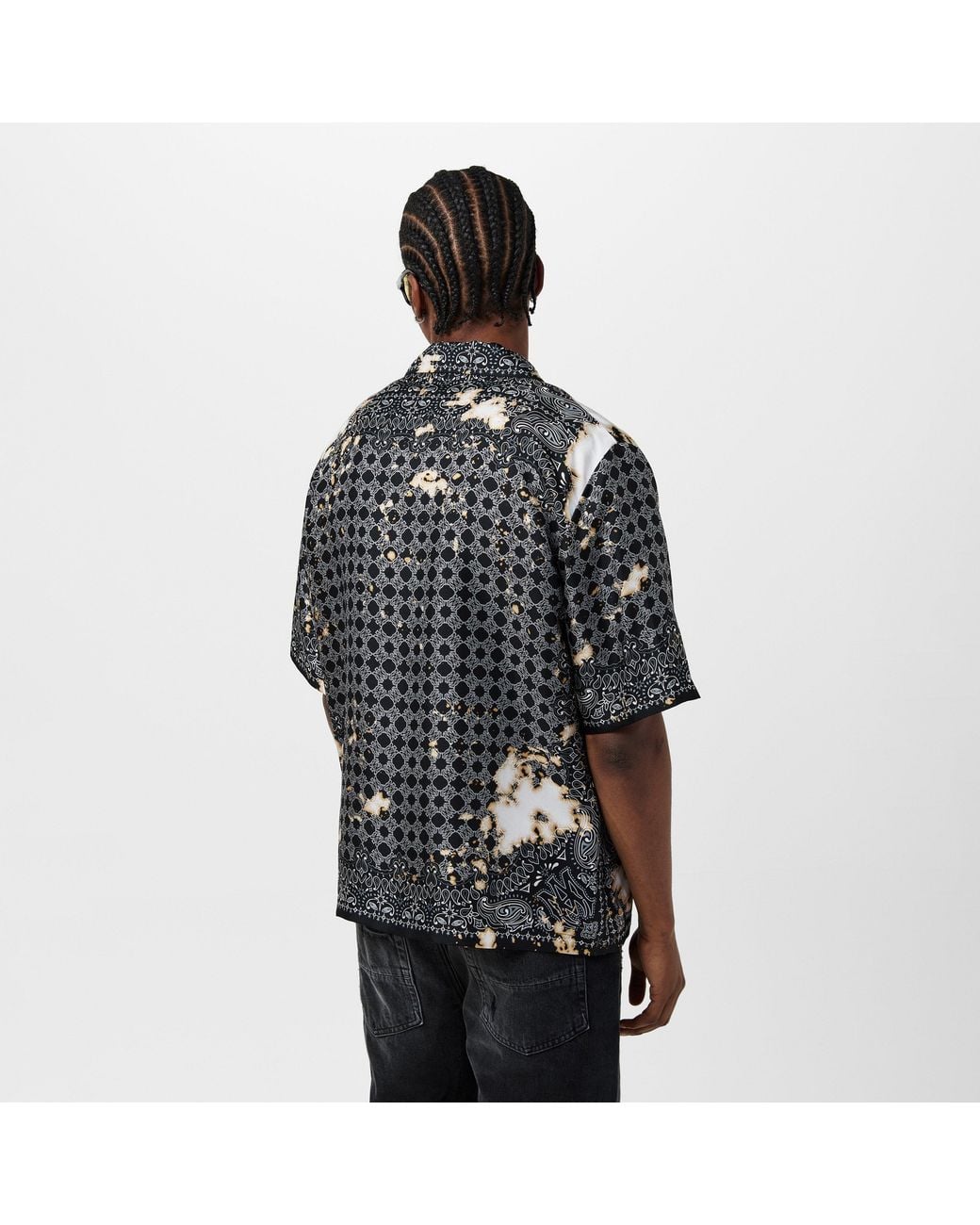 Amiri Black 'Beach Bandana Bowling' Shirt for men