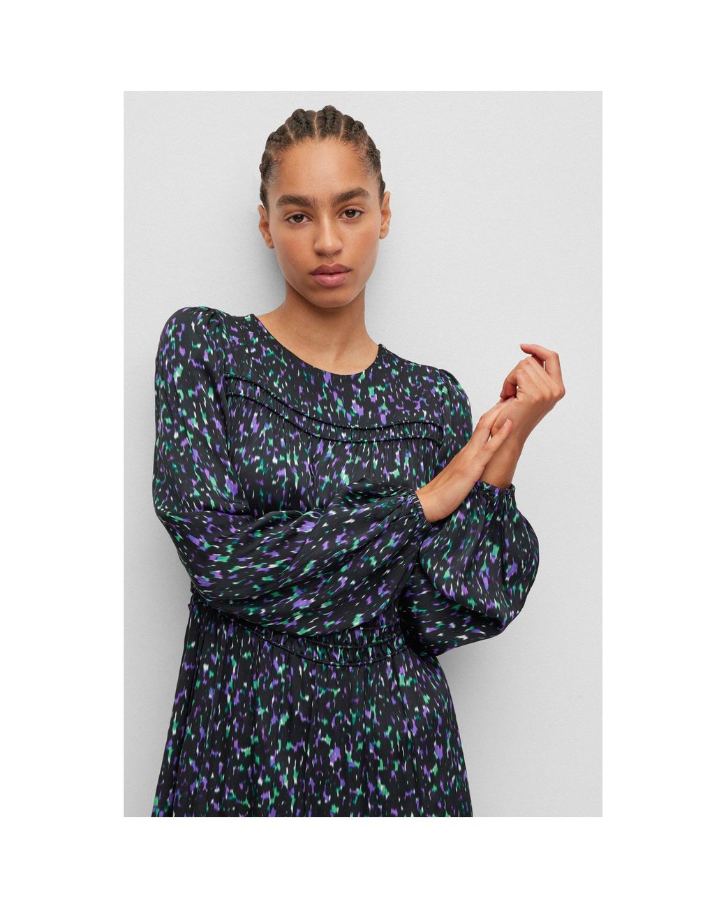 Boss Blue Wrap Dress