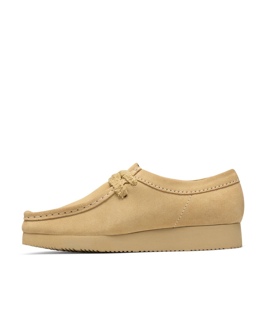 Clarks Natural Wallabee Lite Suede Moc-Toe Shoes