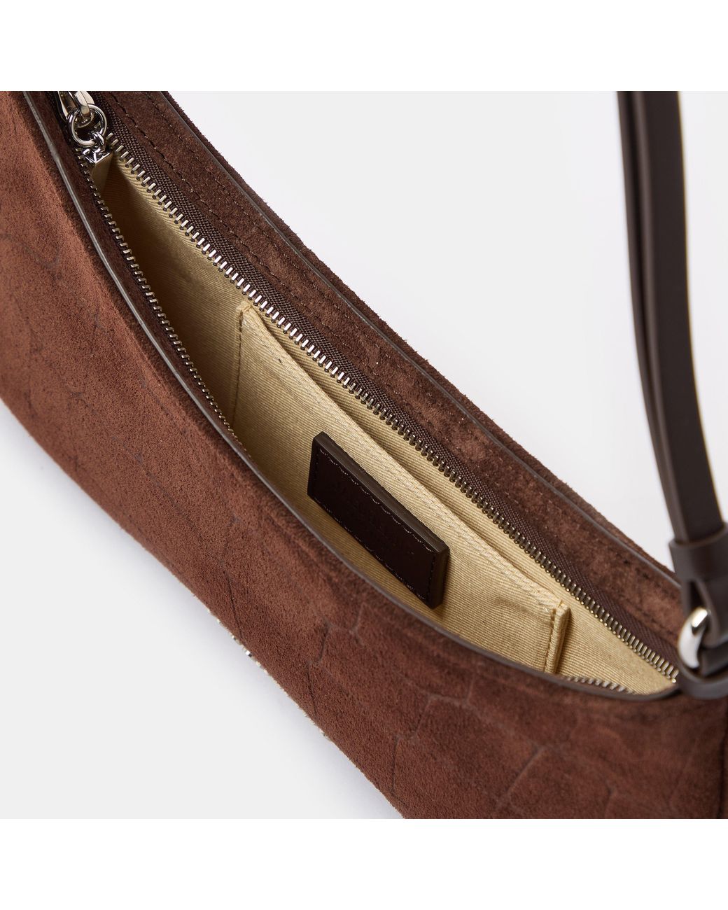 Jacquemus Brown Beaded Cotton Le Bisou Perle Shoulder Bag