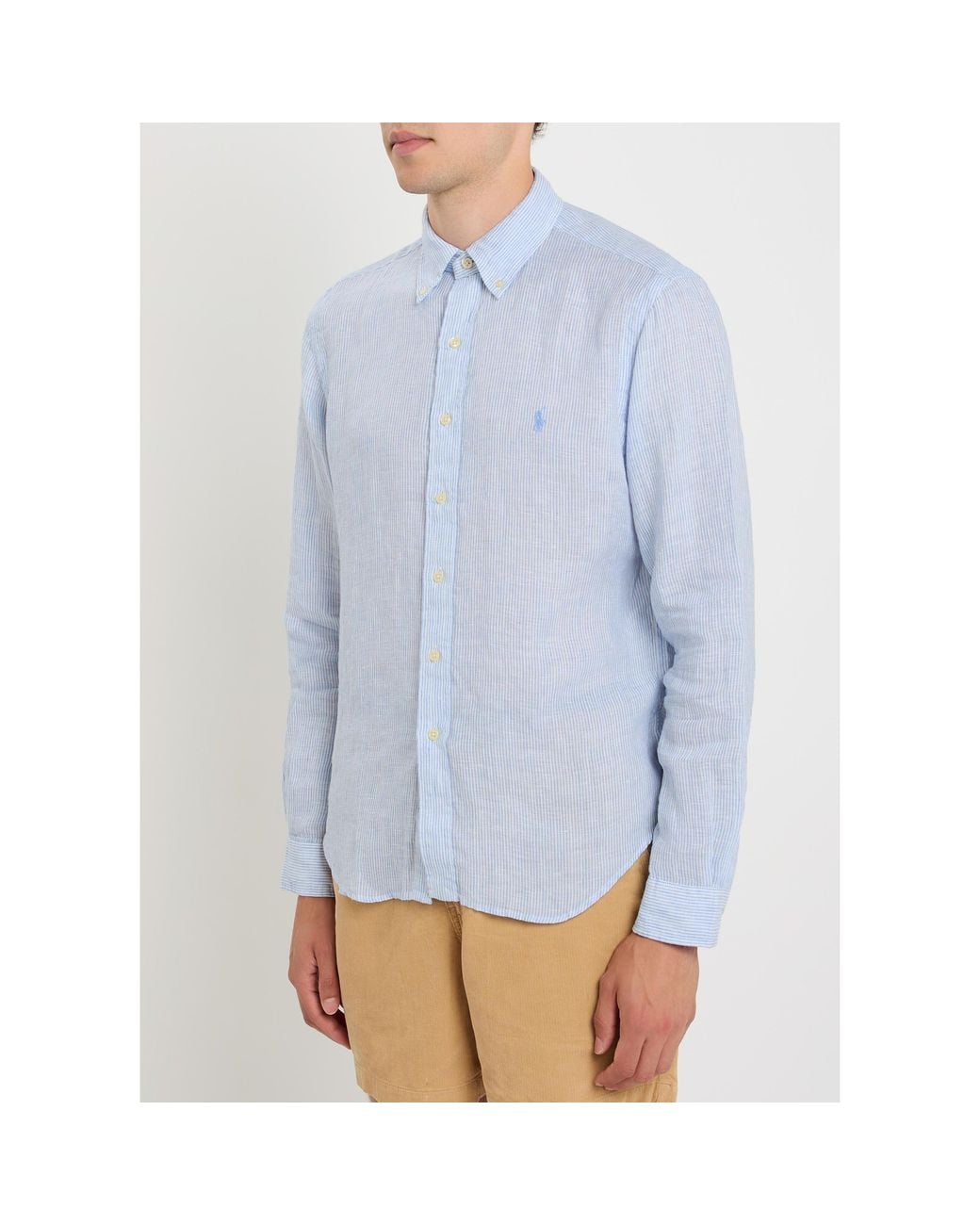 Polo Ralph Lauren White Prl Ls Woven Sport Shirt for men