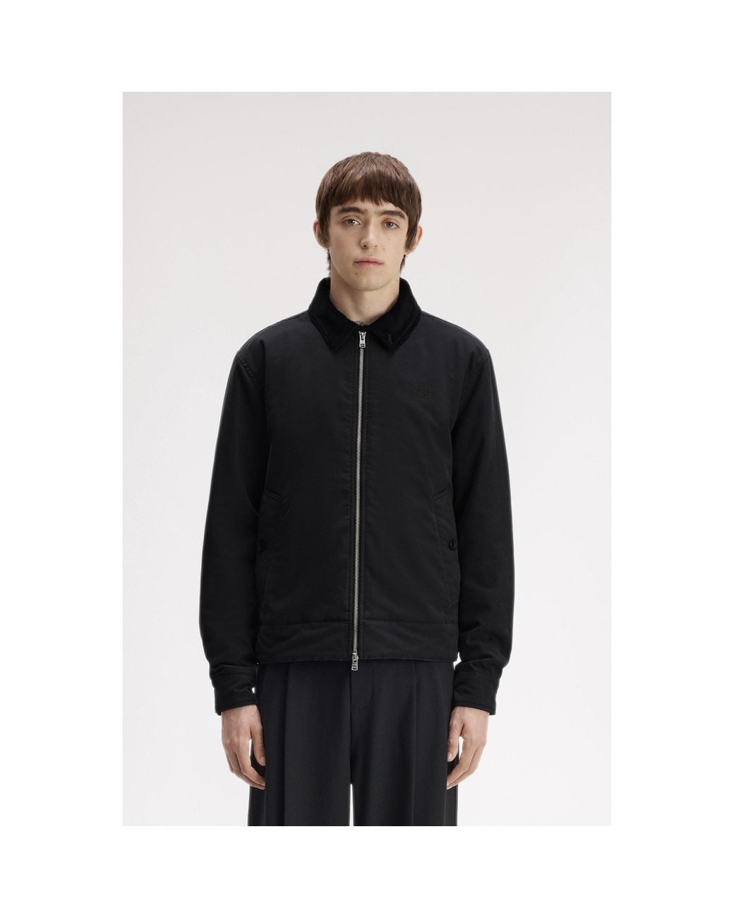 Fred Perry Black Caban Barn Jacket for men