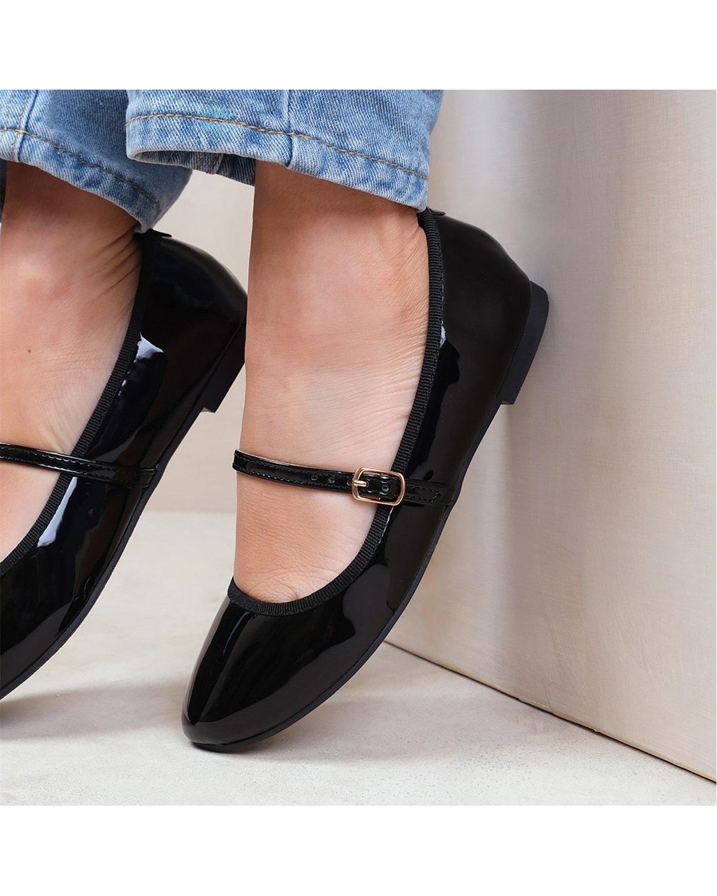 Where's That From Black Josie Ballerina Flats