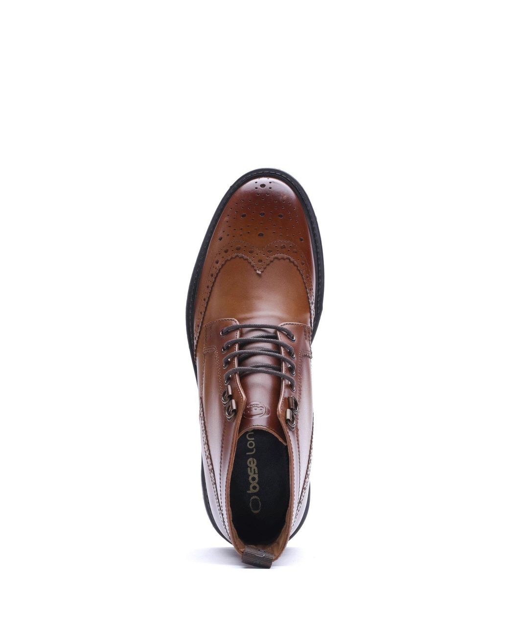 Base London Brown Foster Brogue Boot for men