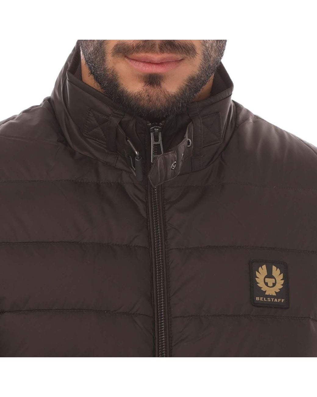 Belstaff Black Down Filled Nylon Circuit Gilet for men