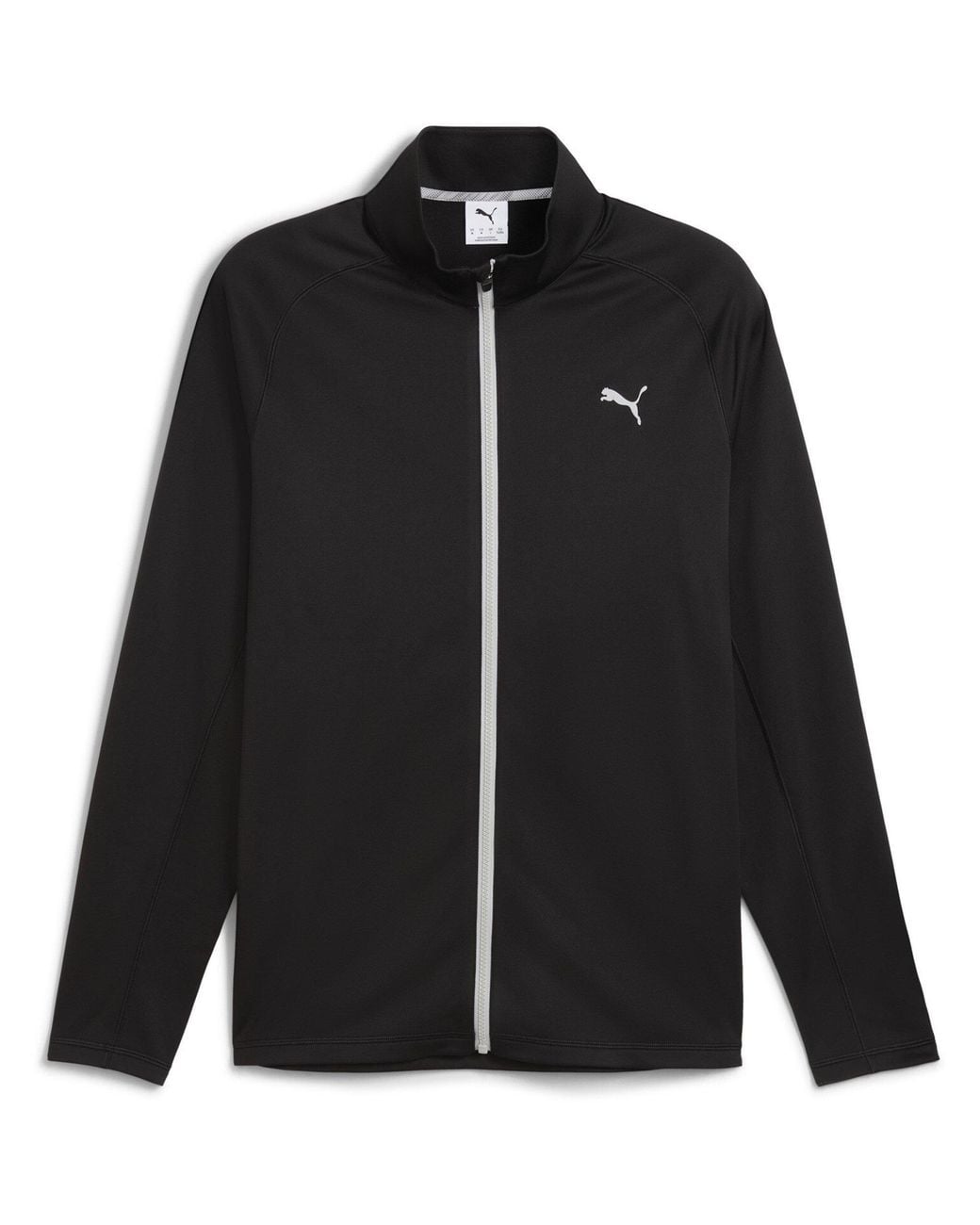PUMA Black Fairway Full-Zip Weather-Resistant Performance Golf Jacket for men