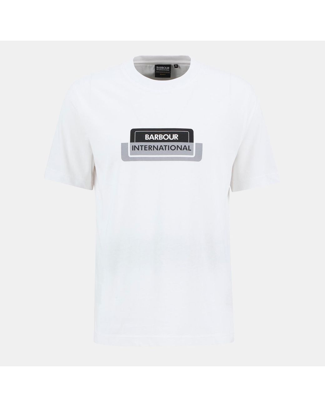 Barbour White Optic T-Shirt for men