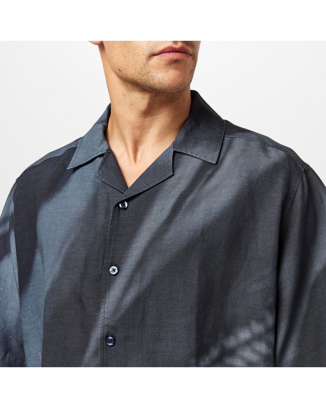 Boss Blue Lapis Short Sleeve Shirt for men