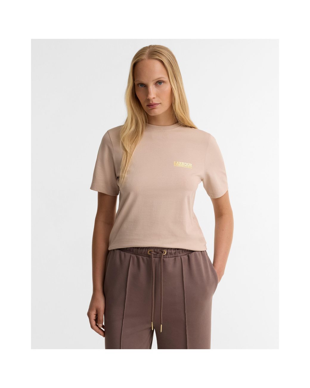 Barbour Natural Colletta Cotton Short-Sleeve Slim-Fit T-Shirt