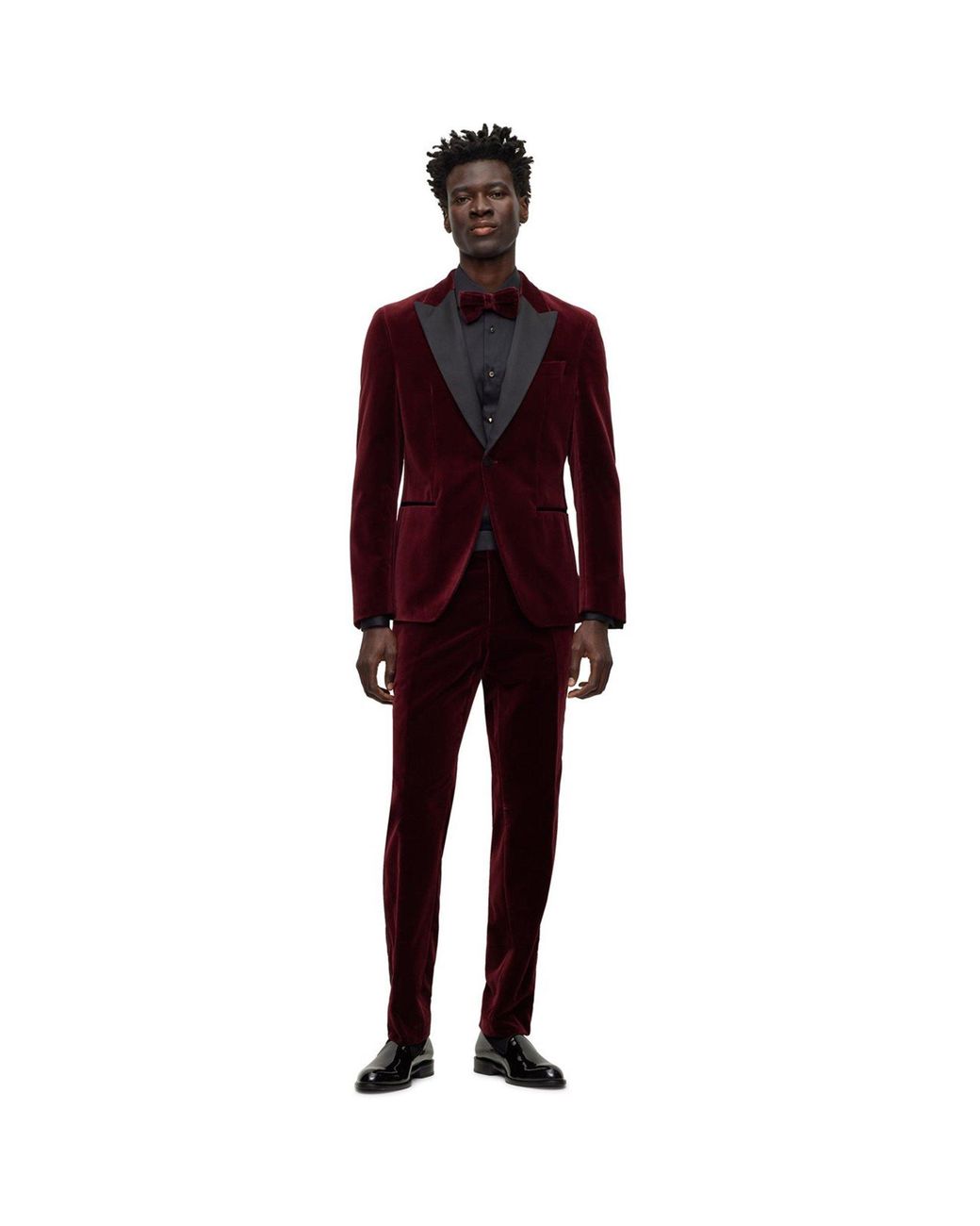 Boss Red Genius Tux Cotton Slim Fit Suit Trousers for men