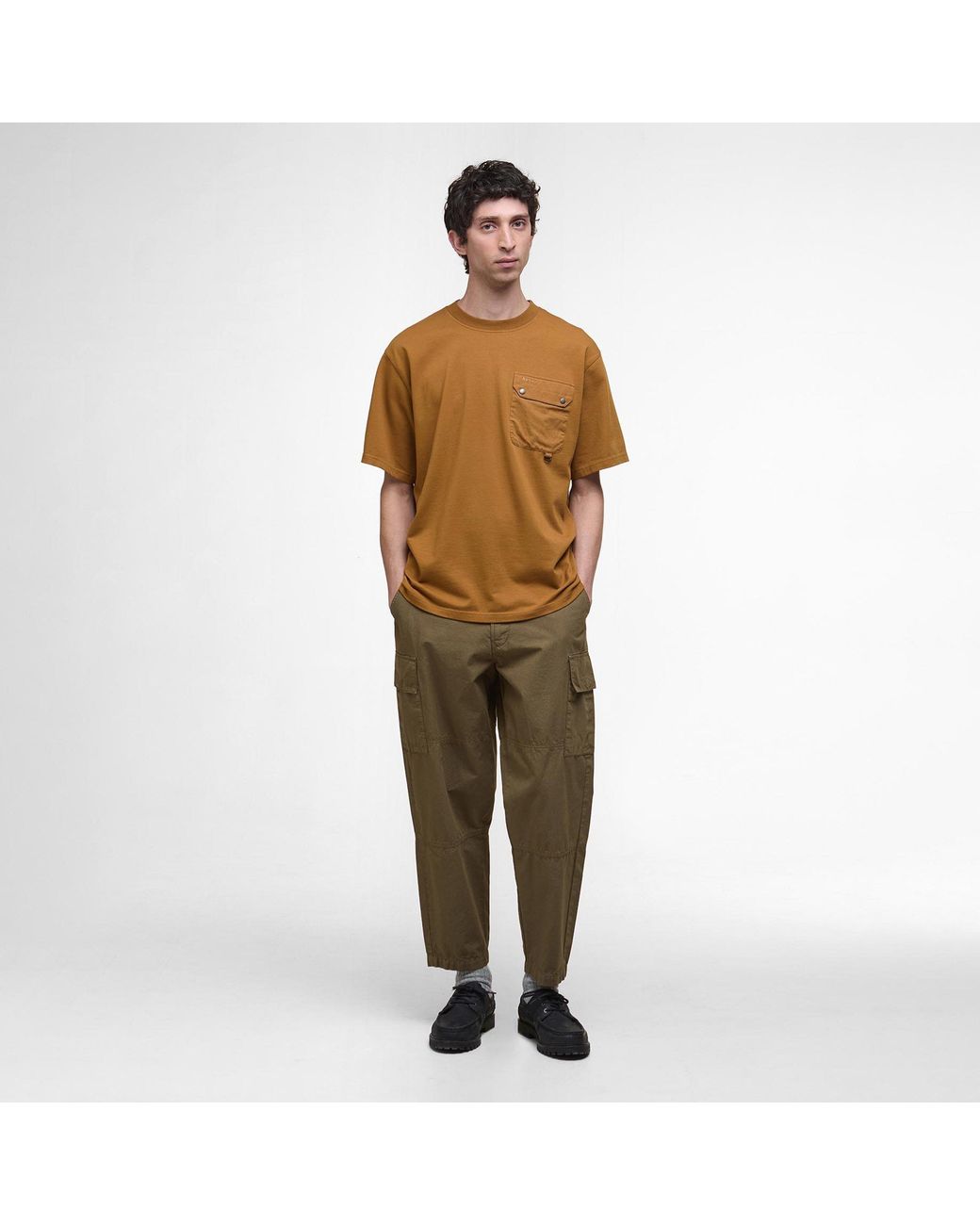 Barbour Brown Leazes T-Shirt for men