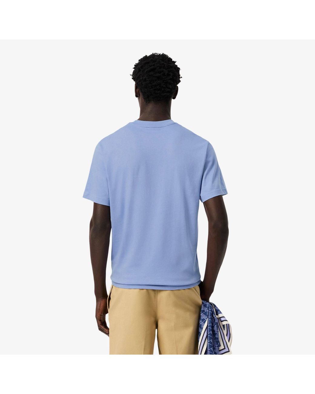 Lacoste Blue Regular Fit Small Logo T-Shirt for men