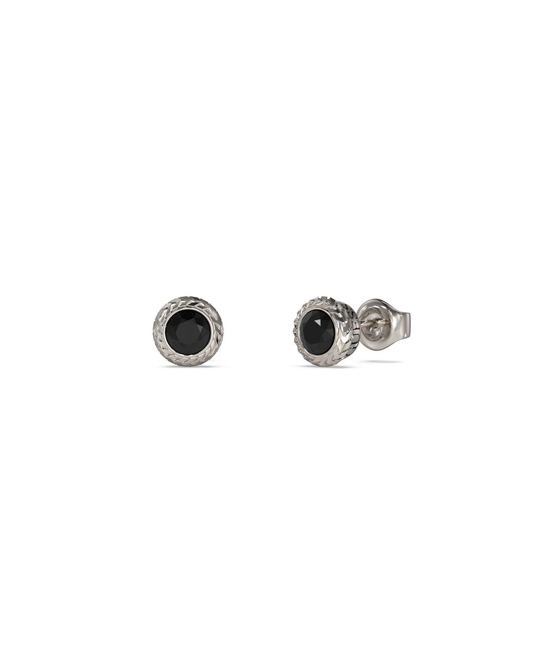 Guess Multicolor Crystal Stud Earrings for men