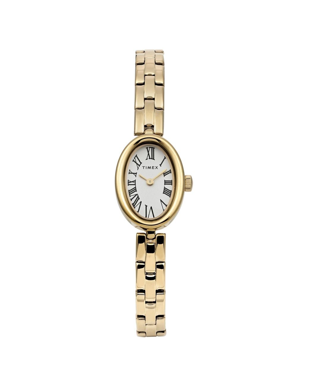 Timex Metallic Cavatina Oval Trend Watch