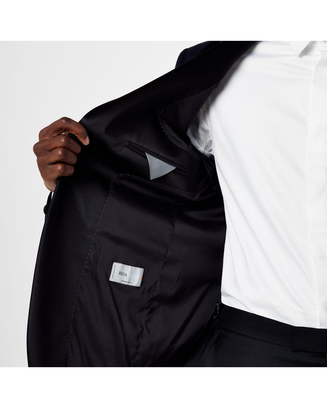 Richard James Black Rivulet Tuxedo Jacket for men