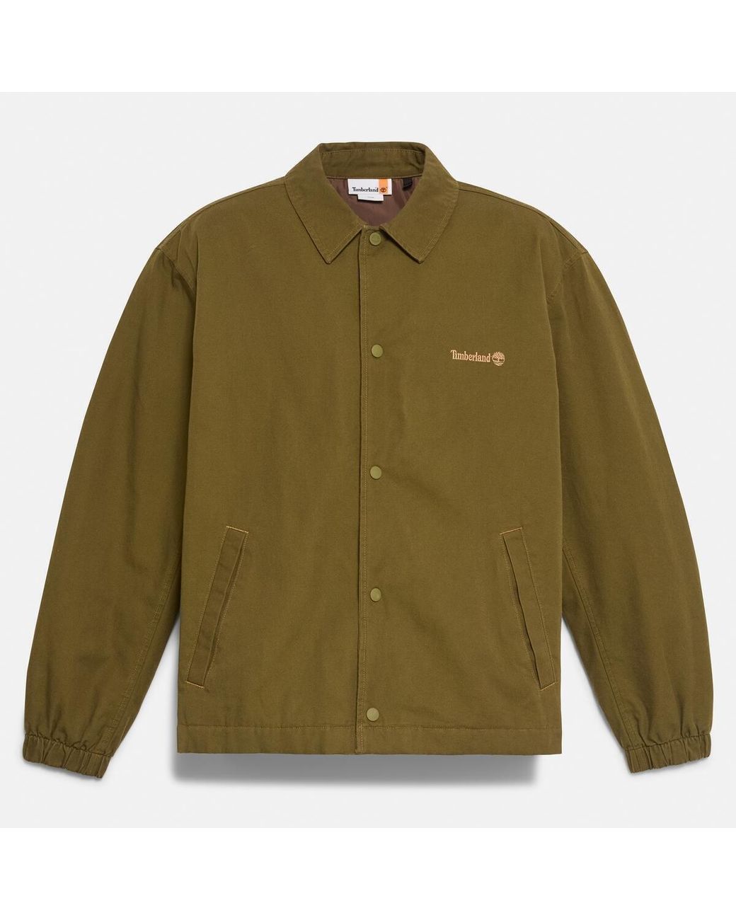 Timberland Green Coach Canvas Overshirt for men