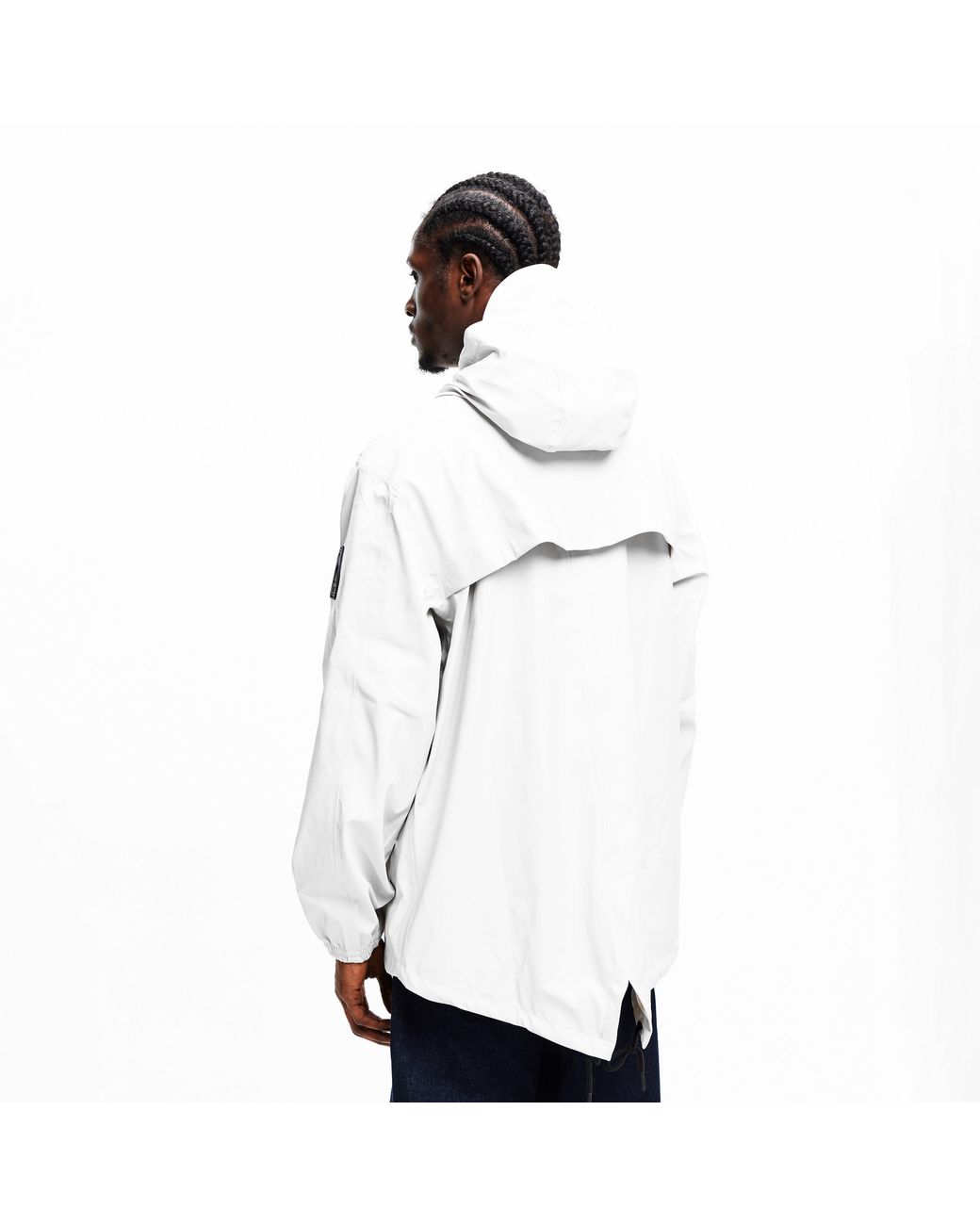 Jacket Gray Elements Rain Anorak for men