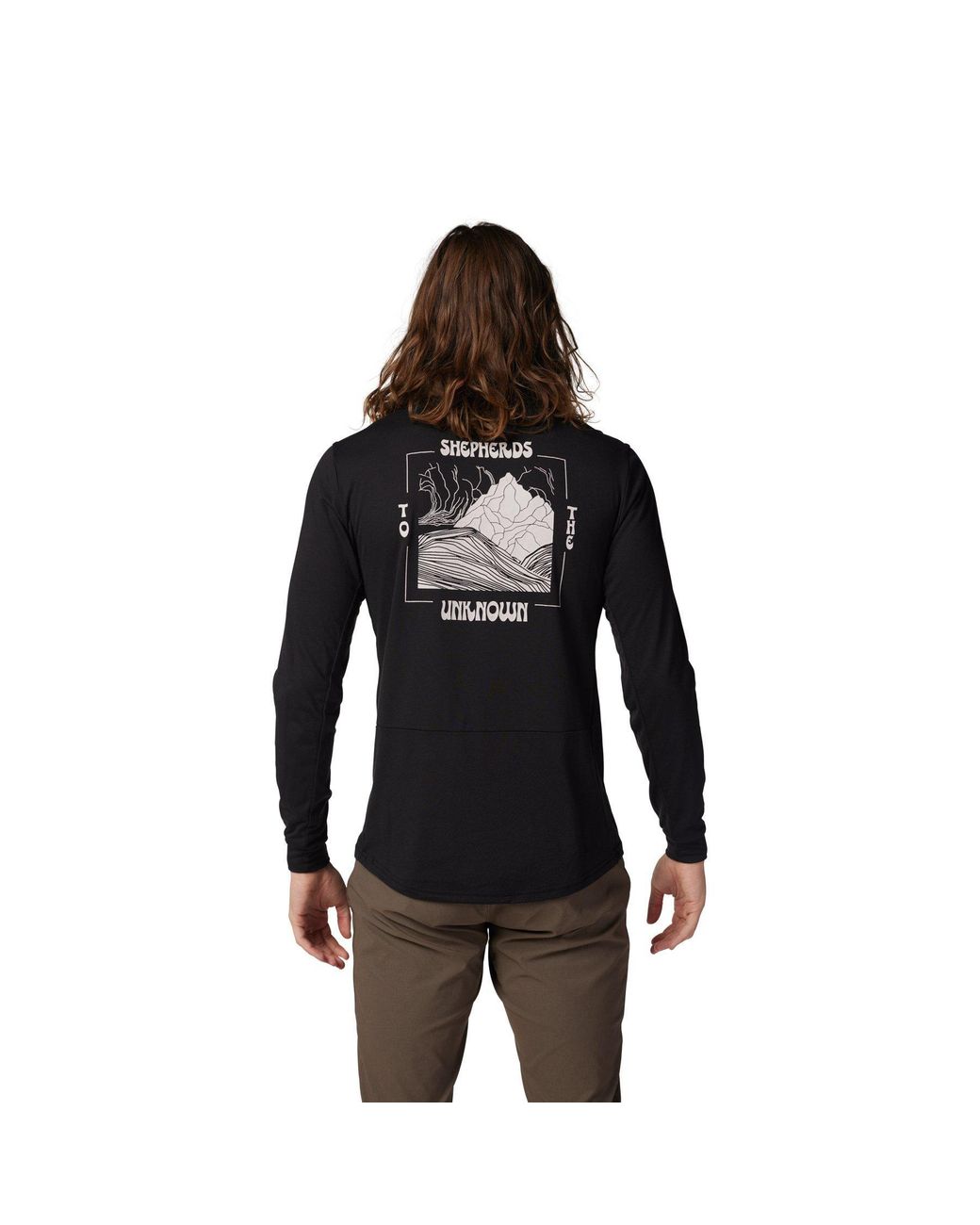 Fox Black Ranger Shepherds Drirelease Long Sleeve Jersey for men