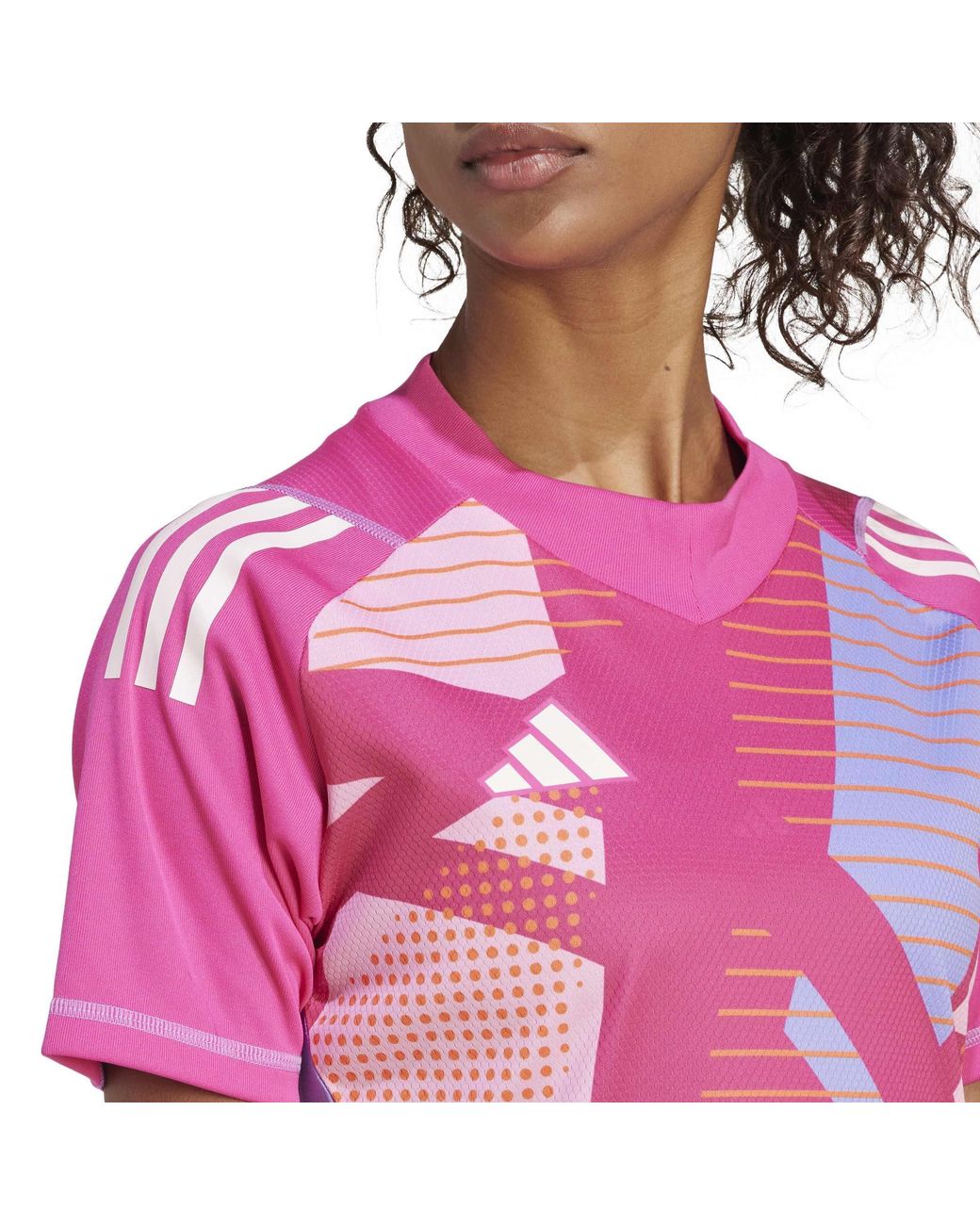 Adidas Pink Tiro 24 Pro Short Sleeve Goalkeeper Jersey