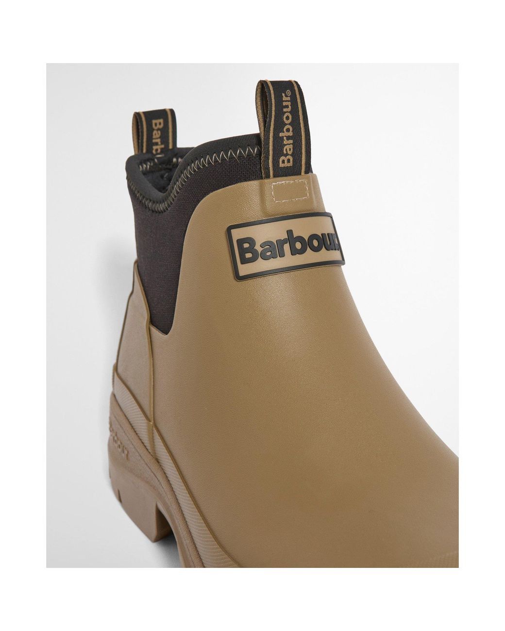 Barbour Brown Chelsea Wellington Boots for men