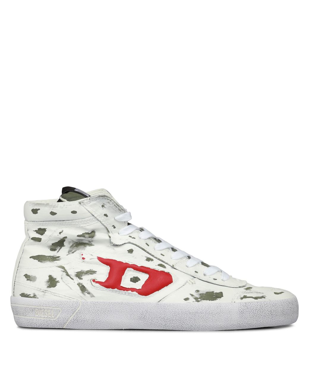 DIESEL White S Leroji Mid High Top Trainers for men
