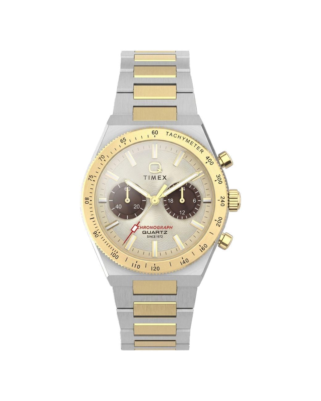 Timex Metallic L Q Chrono Wtc Sn71 for men