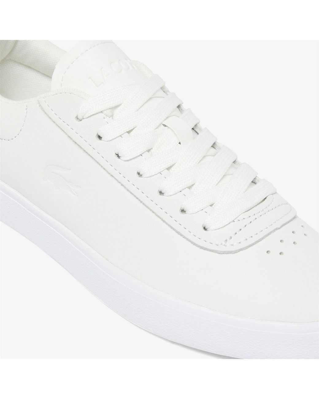 Lacoste White Baseshot Evo Trainers