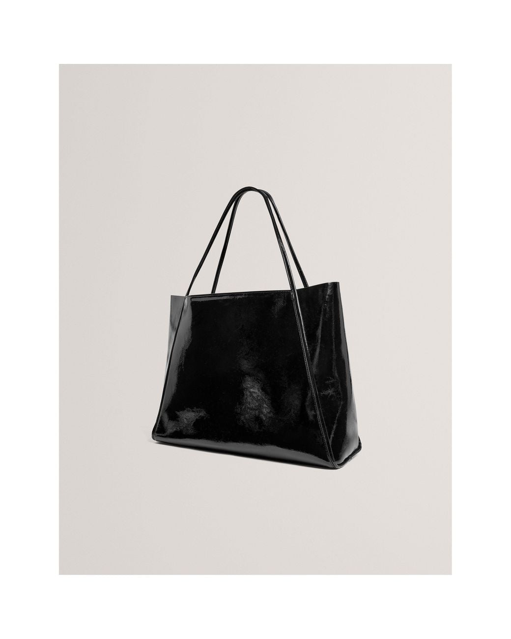 Ted Baker Black Pu Slouch Tote Bag