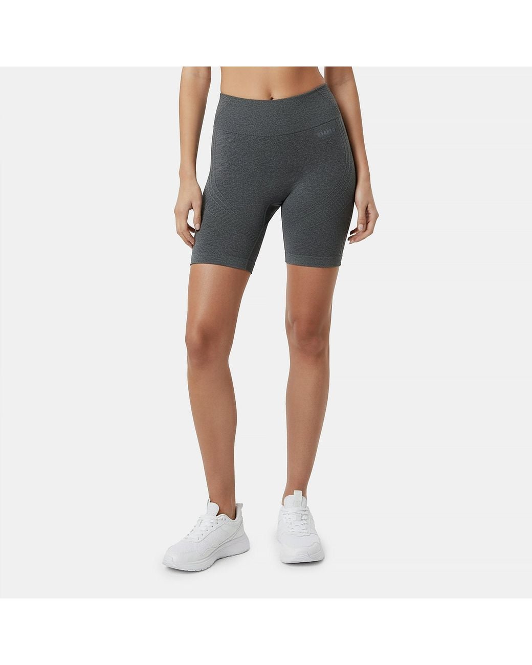 Usa Pro Gray Seamless Longline Cycling Shorts