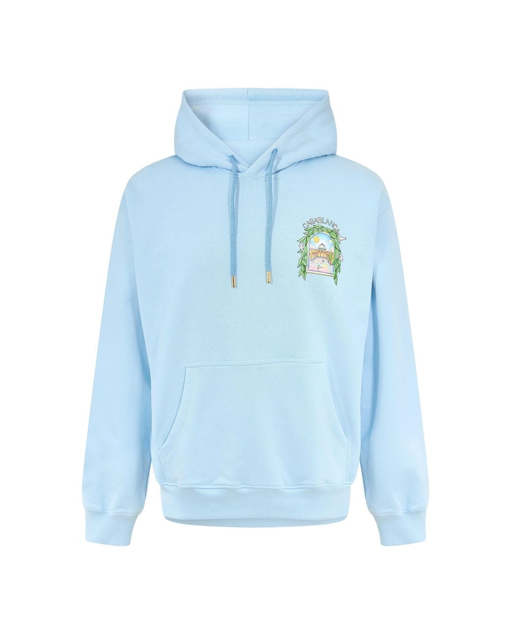 Casablanca Blue Larche Logo Over The Head Hoodie for men