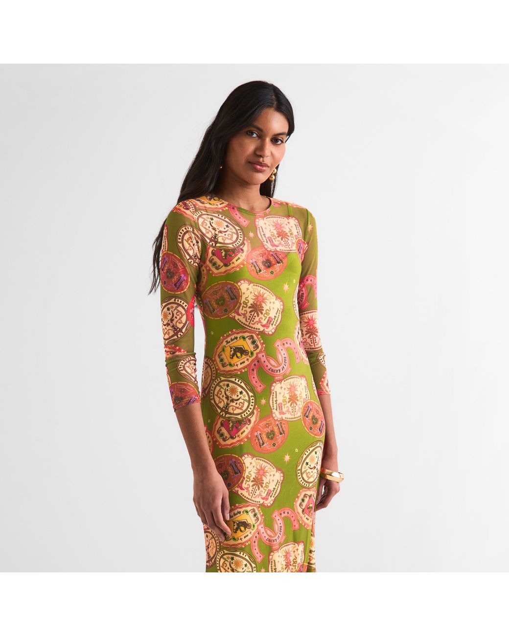 Never Fully Dressed Metallic Long Maxi Dress