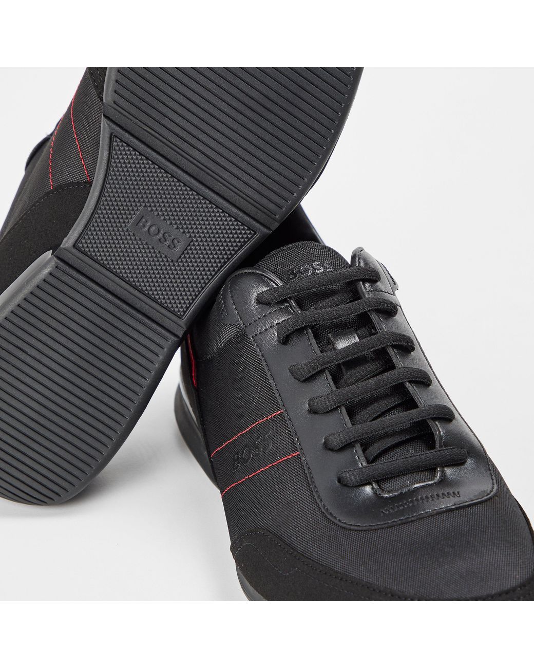 Boss Black Saturn Low Top Everyday Trainers With Technical Mesh for men