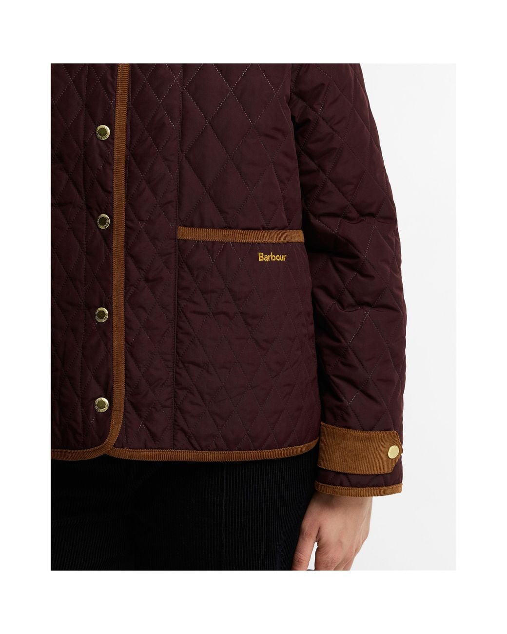 Barbour Purple Ainsdale Re-Engineered Quilted Jacket