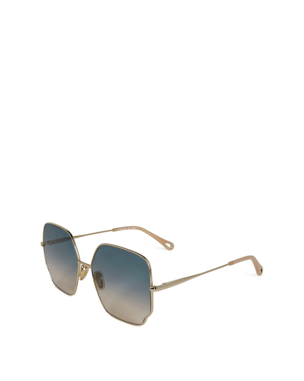 Chloé Blue 92S Hexagonal Retro Sunglasses