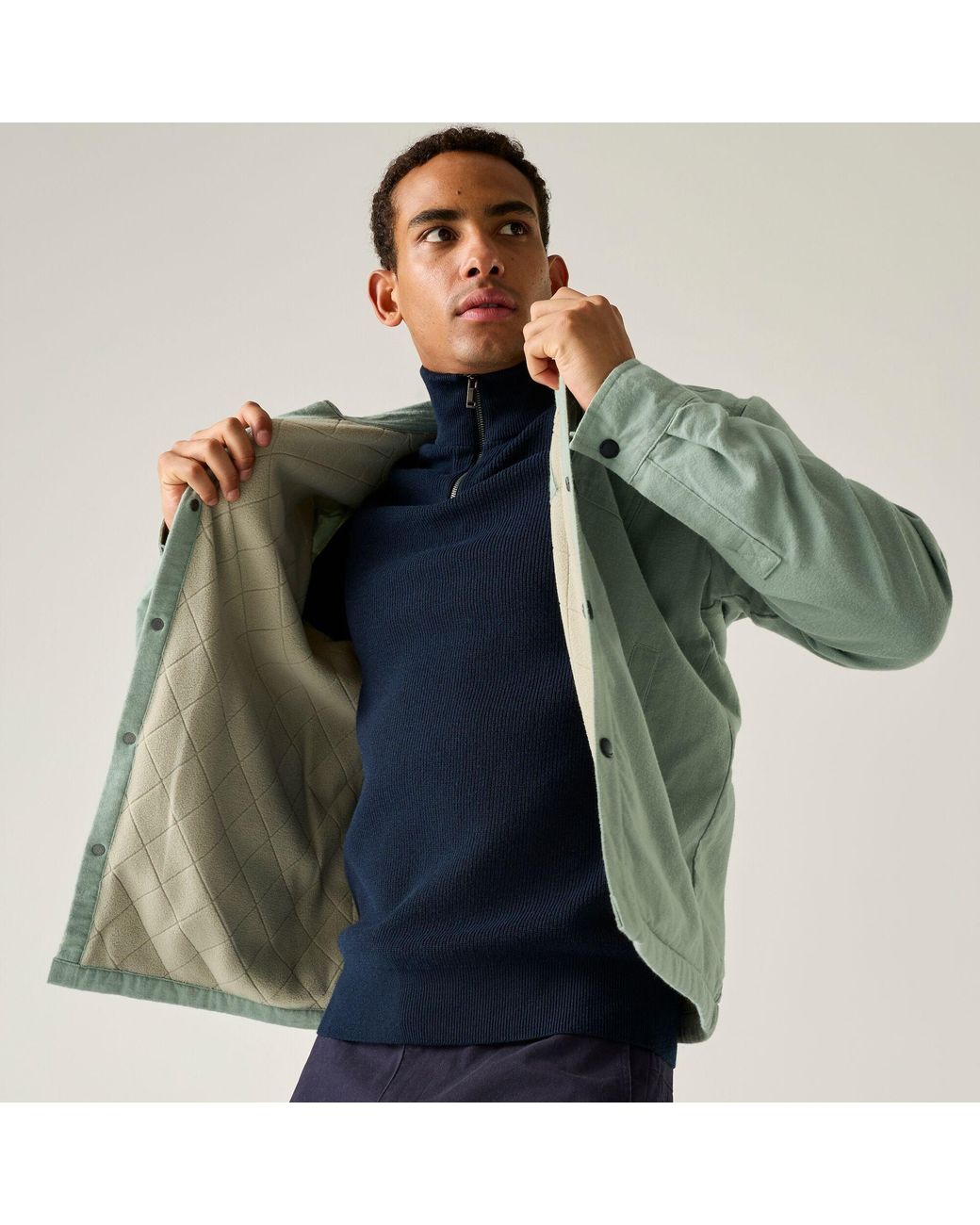 Regatta Green Spennith Shacket for men