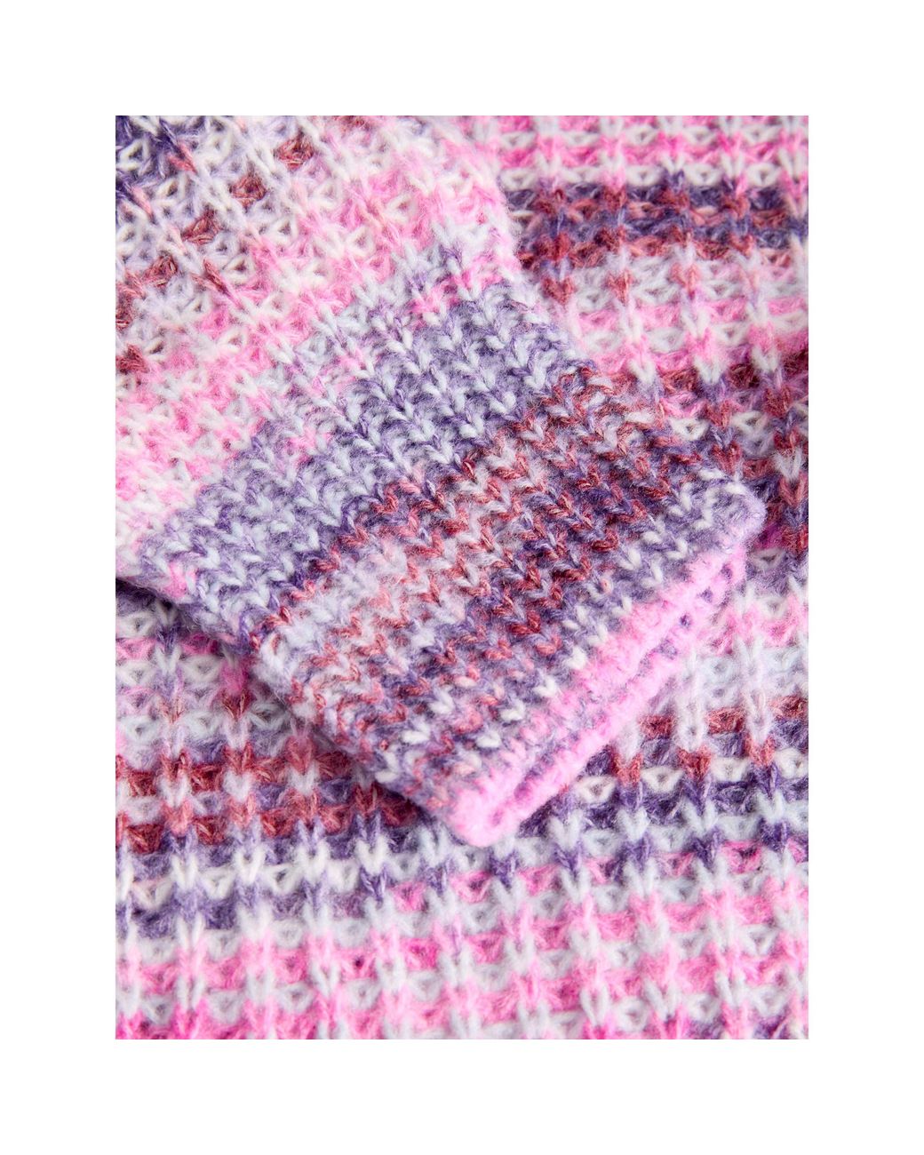 JJXX Pink Space Dye Crew-Neck Jumper